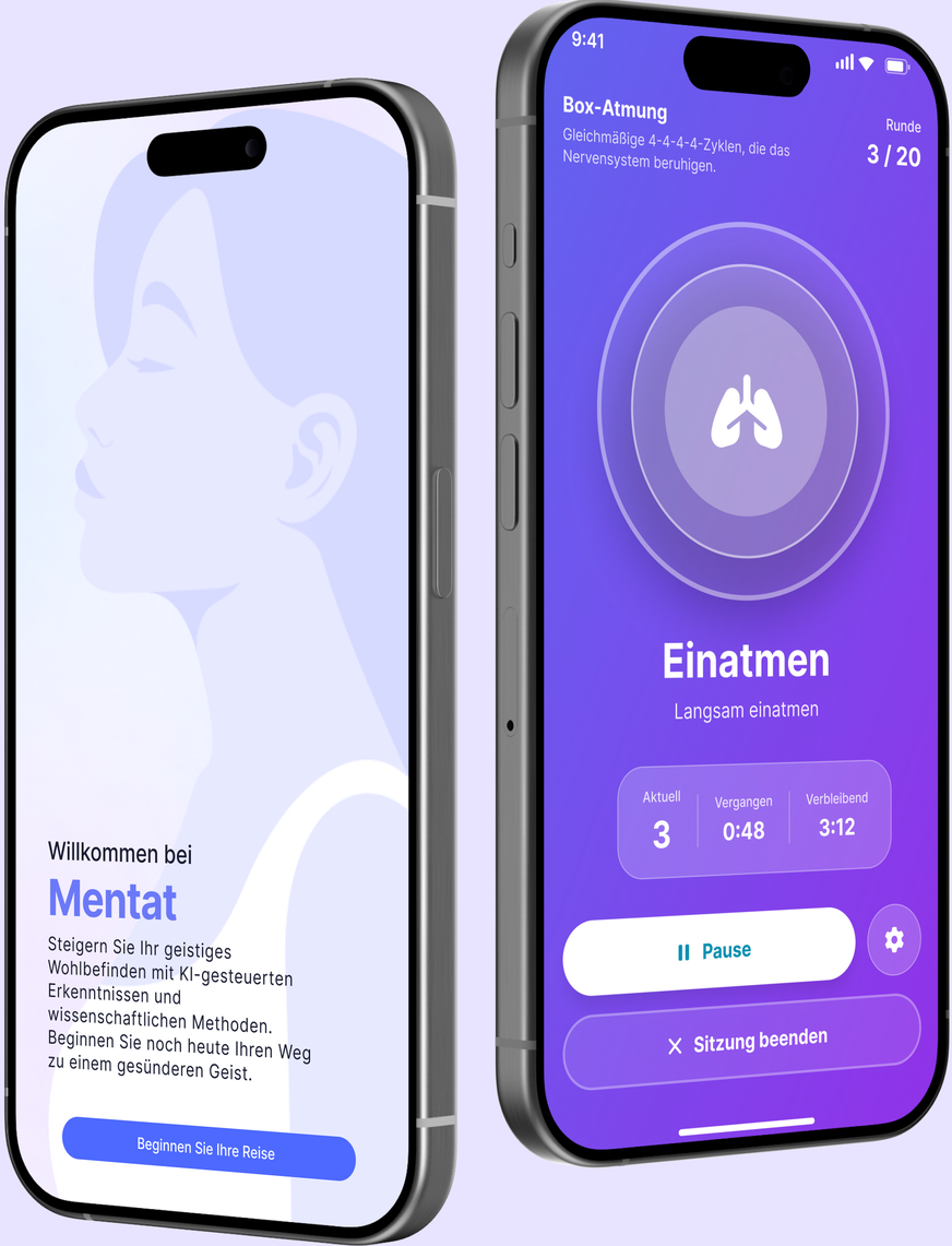 Mentat app screens