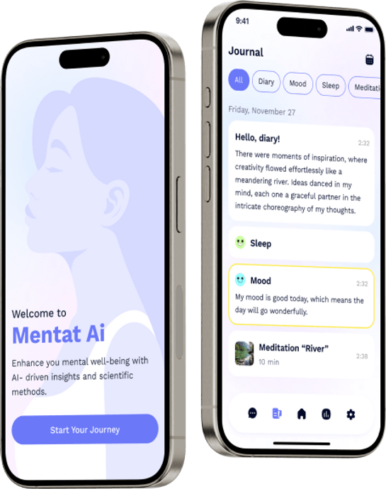 Mentat app screens